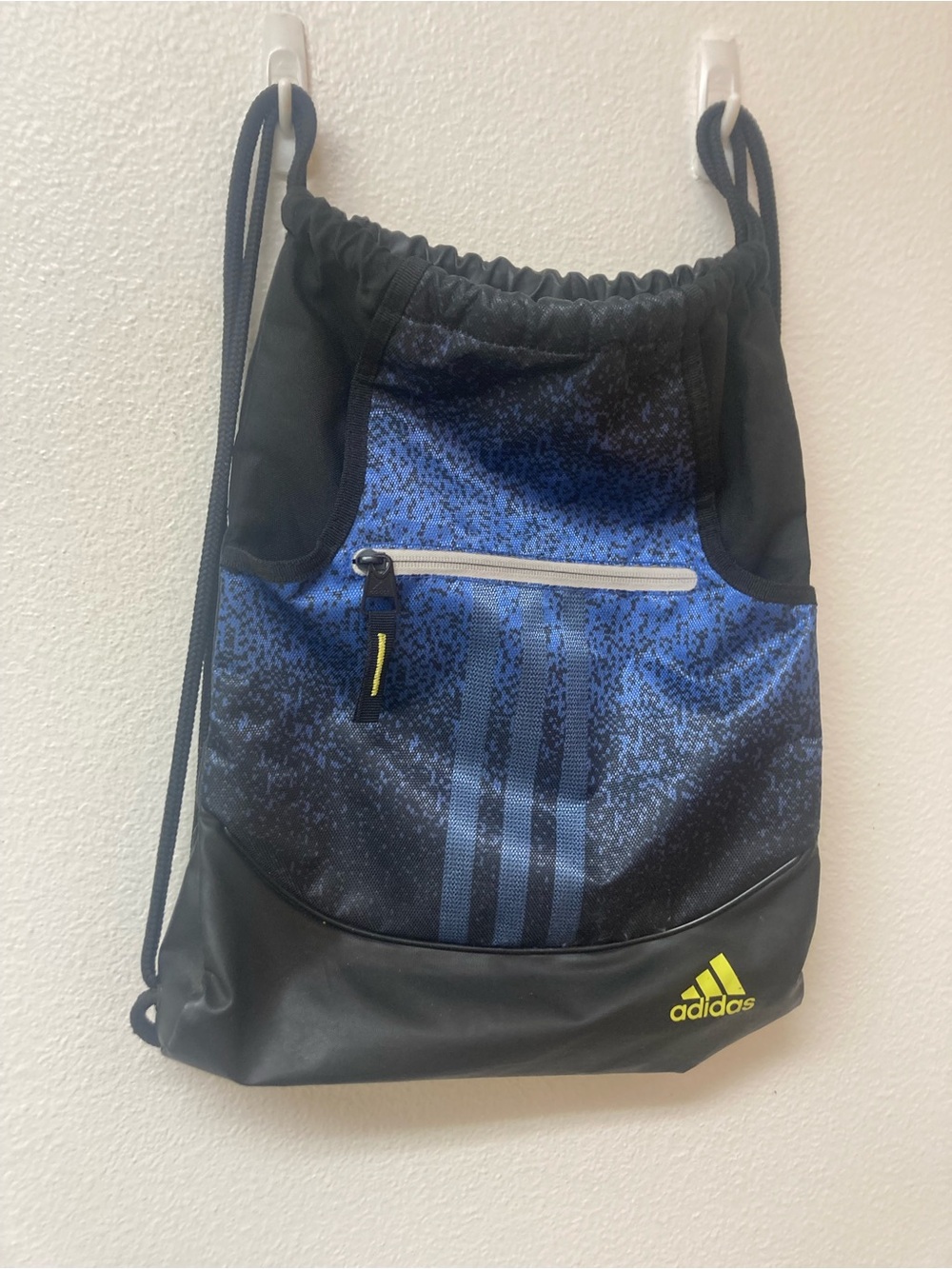 ADIDAS Medium Blue and Black Mosaic Sack Pack